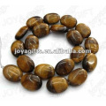 13x18mm natural tigereye pedra plana oval beads